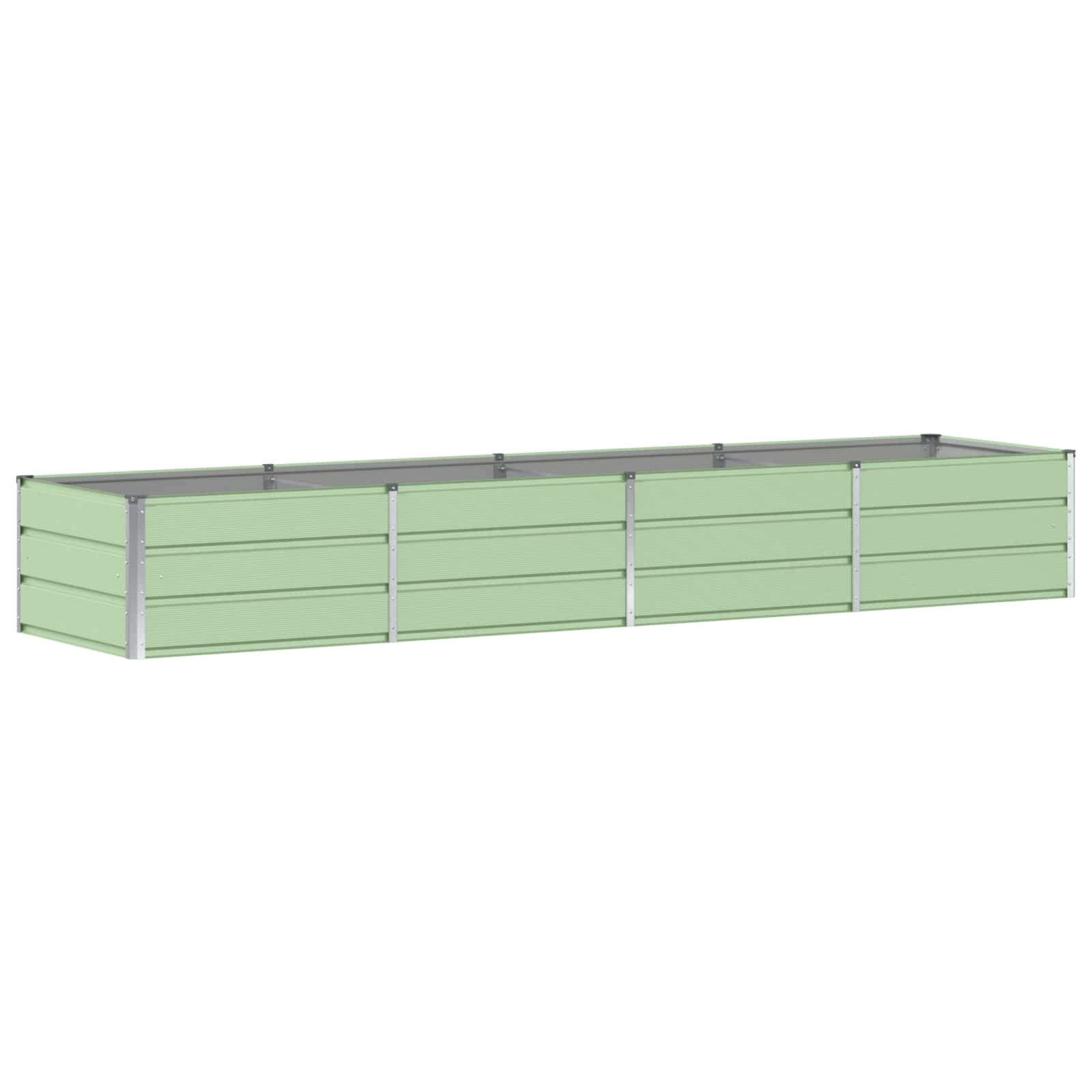 Jardinera vidaxx verde 320 x 80 x 45 cm acero