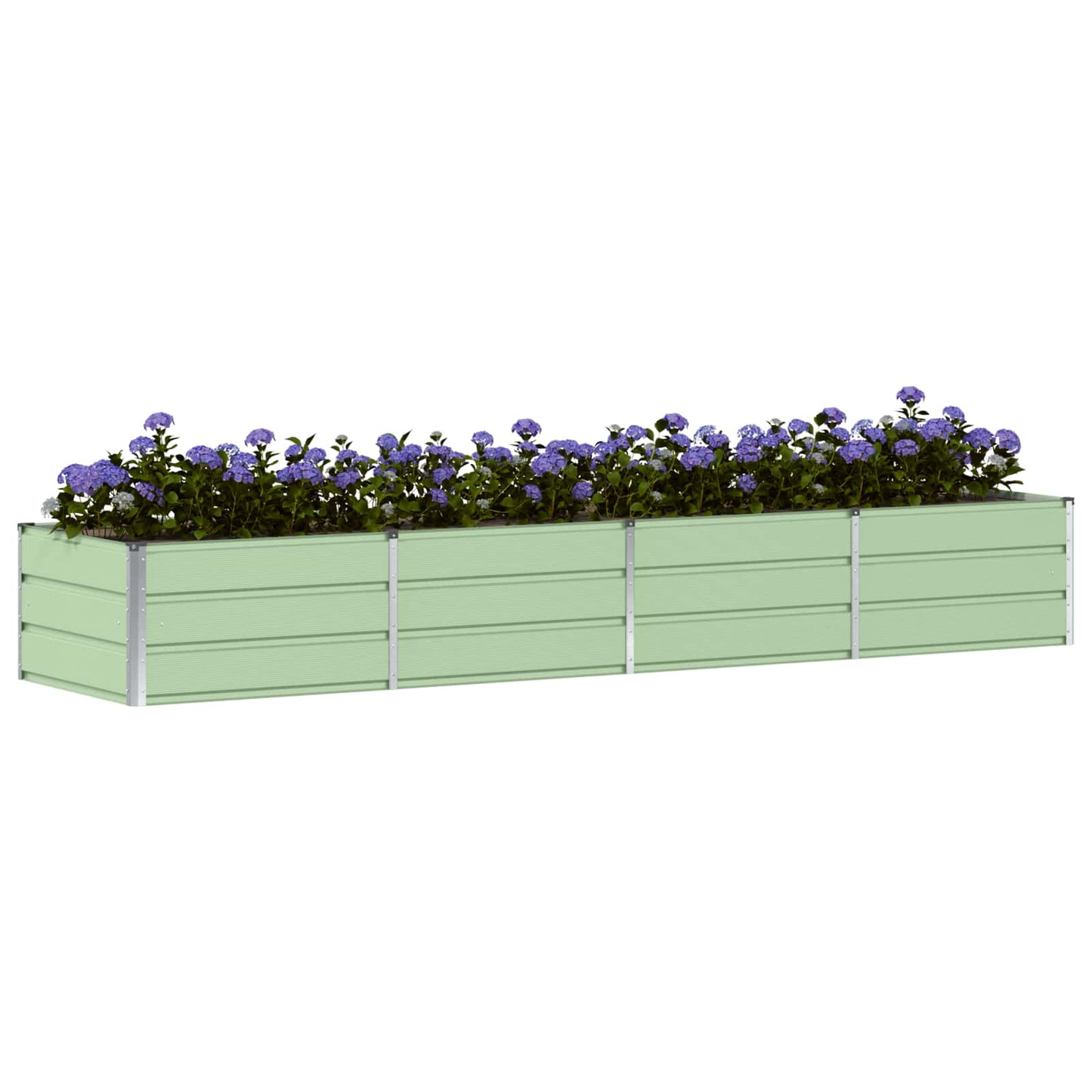 Jardinera vidaxx verde 320 x 80 x 45 cm acero