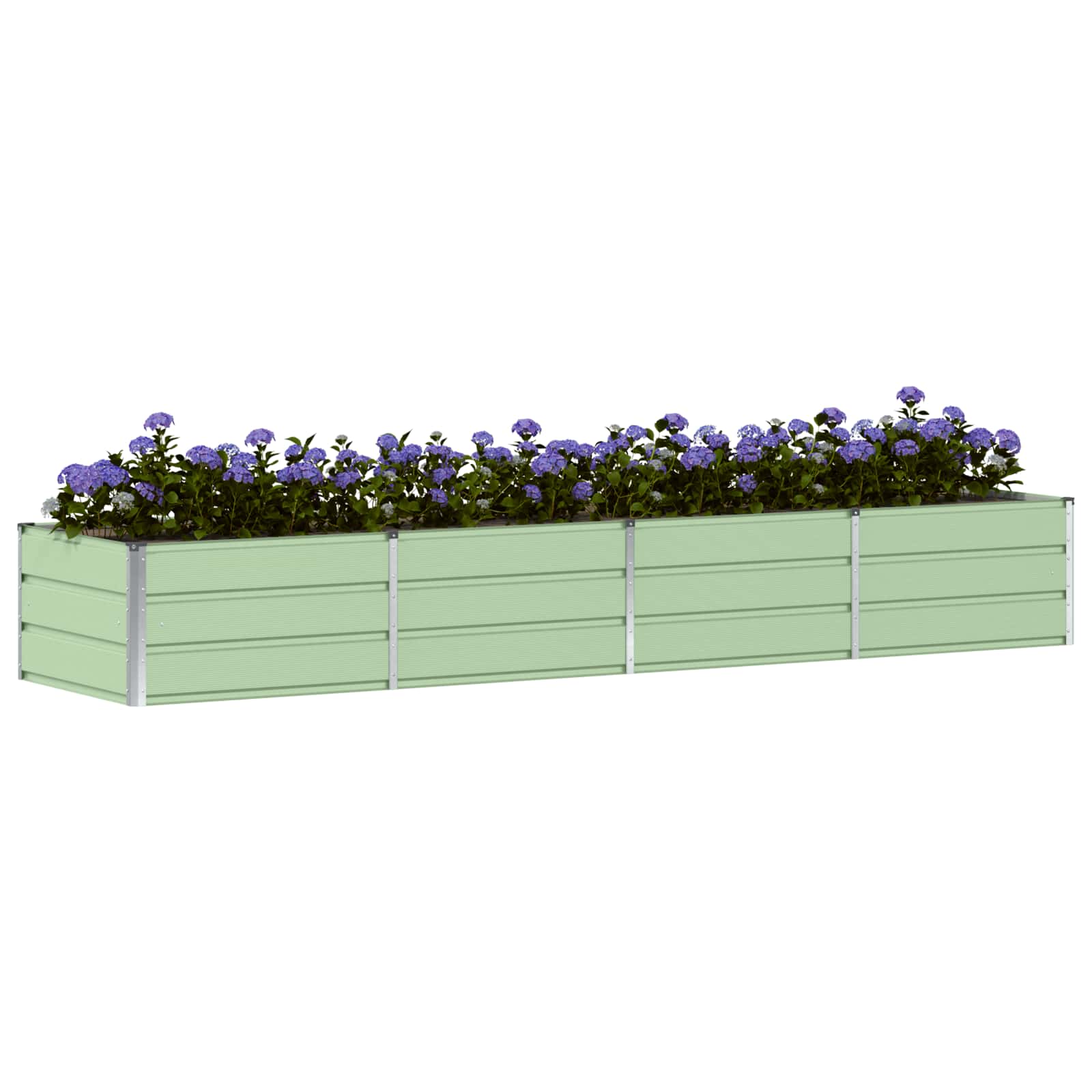 Jardinera vidaxx verde 320 x 80 x 45 cm acero