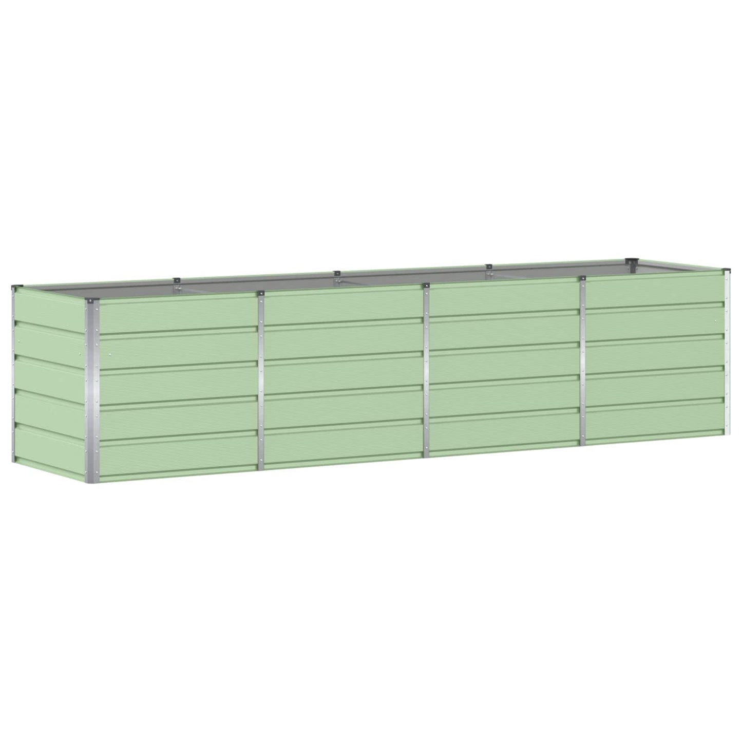 Jardinera vidaxx verde 240 x 80 x 75 cm acero