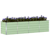 Jardinera vidaxx verde 240 x 80 x 75 cm acero
