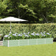 Jardinera vidaxx verde 400 x 80 x 45 cm acero