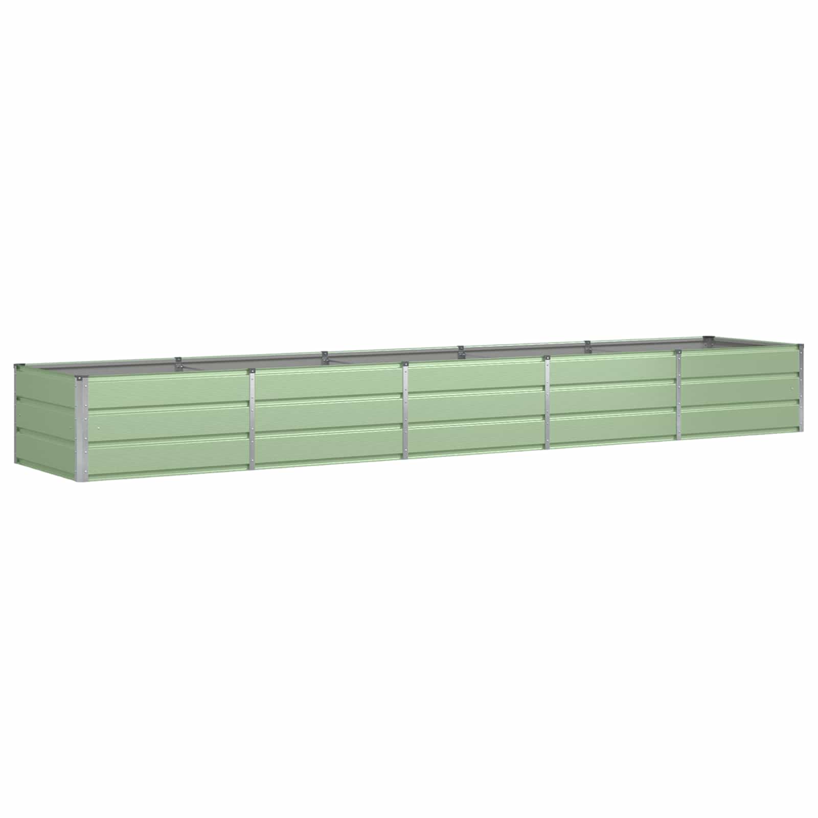 Jardinera vidaxx verde 400 x 80 x 45 cm acero