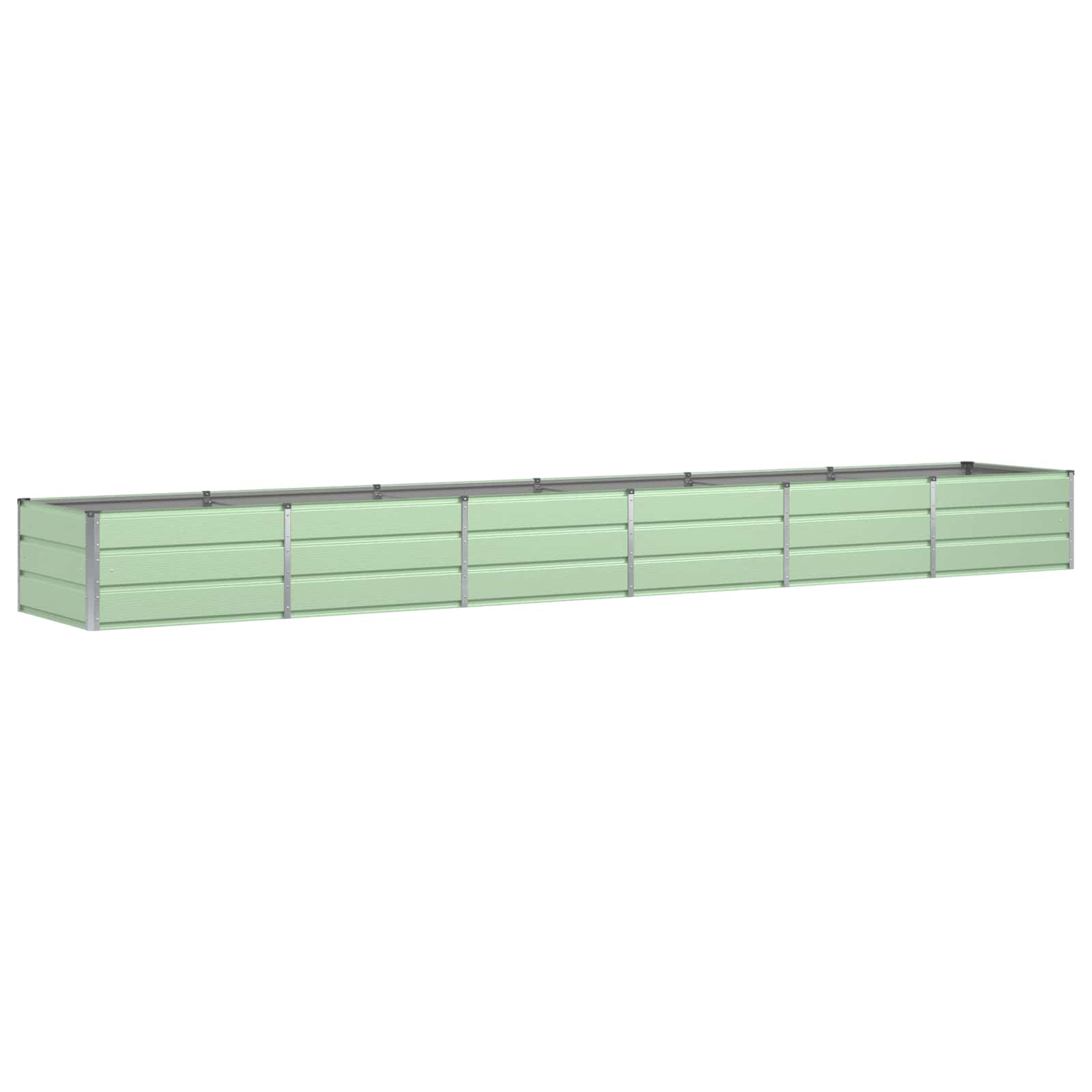 Jardinera vidaxx verde 480 x 80 x 45 cm acero