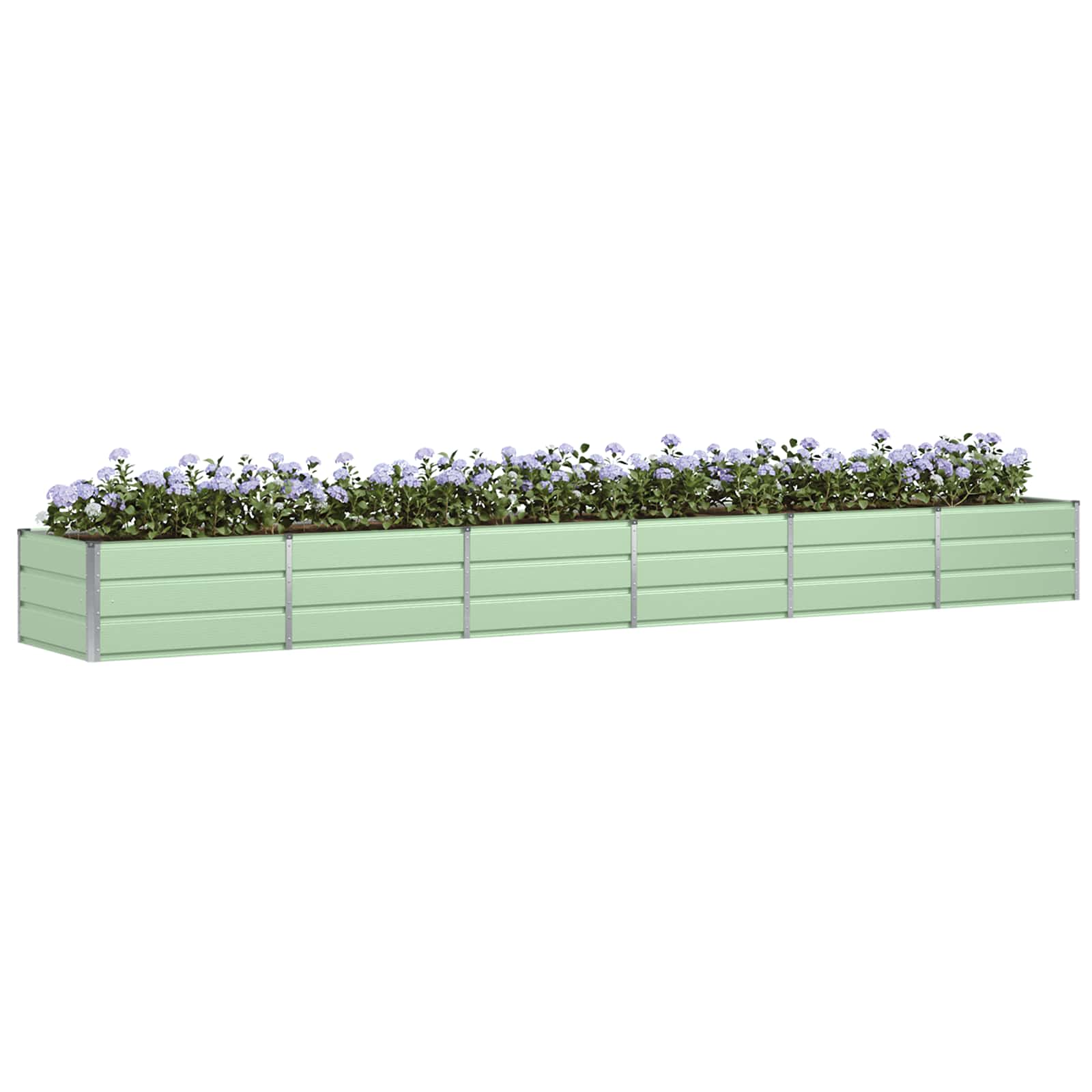 Jardinera vidaxx verde 480 x 80 x 45 cm acero