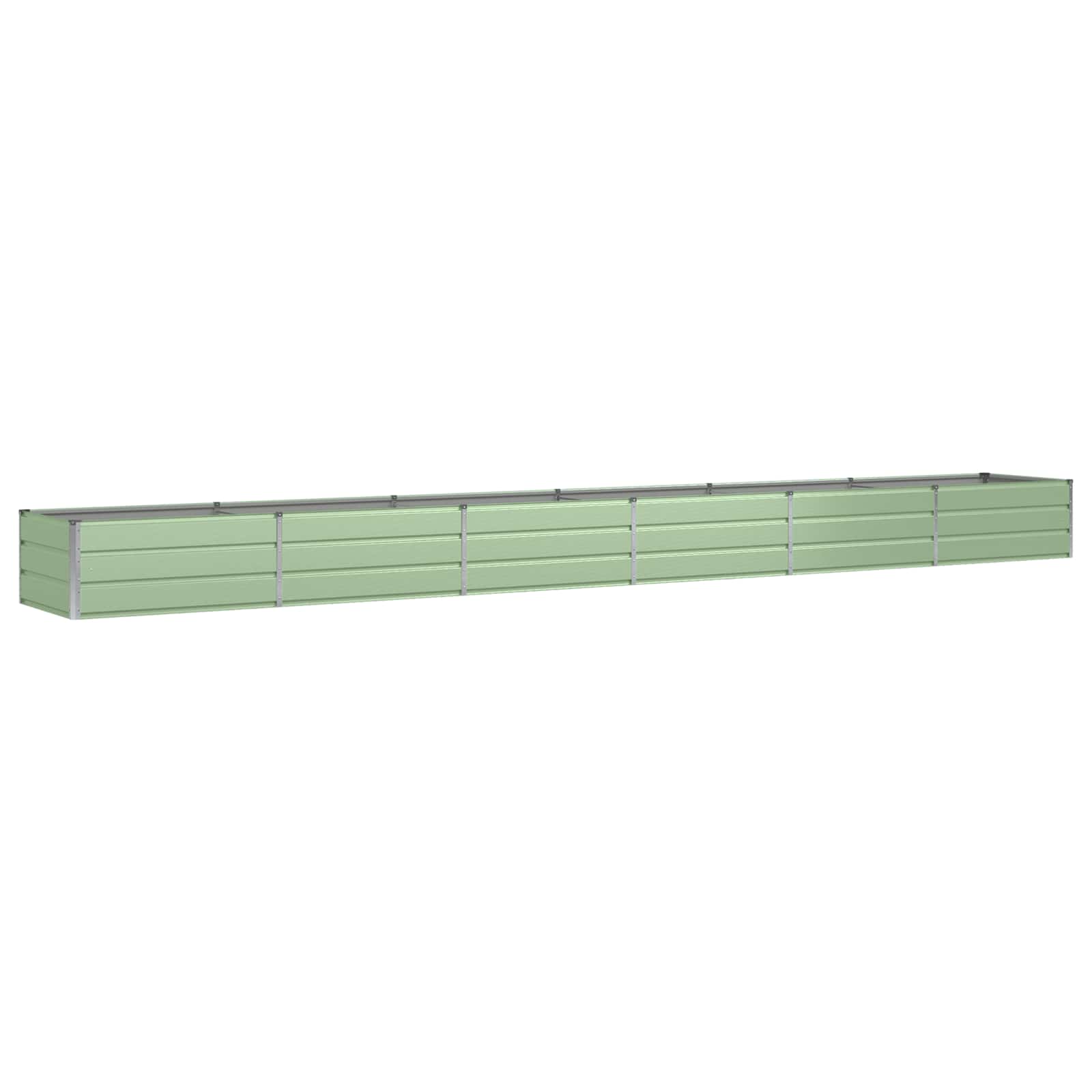 Jardinera vidaxx verde 600 x 80 x 45 cm acero