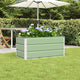 Jardinera vidaxx verde pastel 100 x 50 x 45 cm acero galvanizado