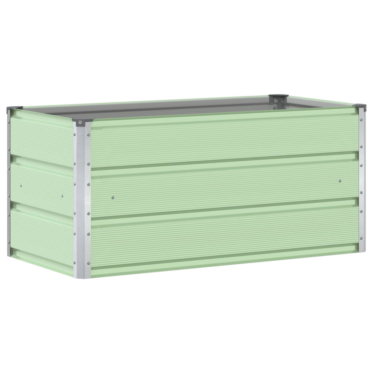 Jardinera vidaxx verde pastel 100 x 50 x 45 cm acero galvanizado