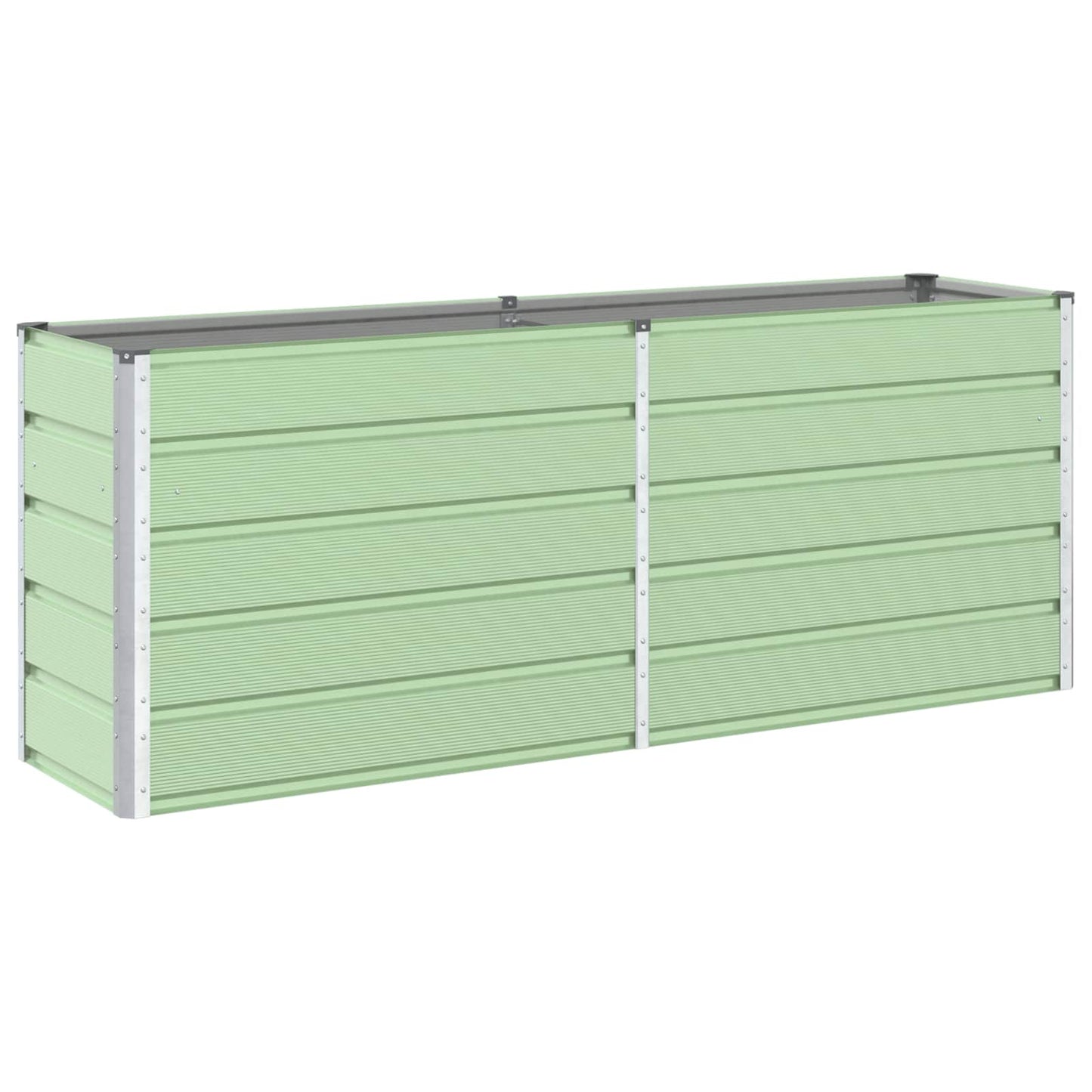 Jardinera vidaxx verde pastel 480 x 50 x 45 cm acero galvanizado