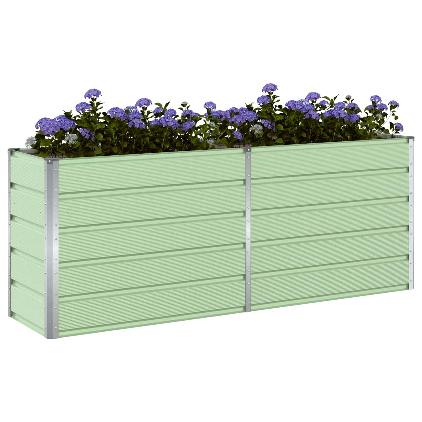 Jardinera vidaxx verde pastel 480 x 50 x 45 cm acero galvanizado