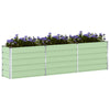 Vidaxl plantenbak pastelgroen 480 x 50 x 45 cm gegalvaniseerd staal