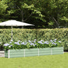Vidaxl plantenbak pastelgroen 480 x 50 x 45 cm gegalvaniseerd staal