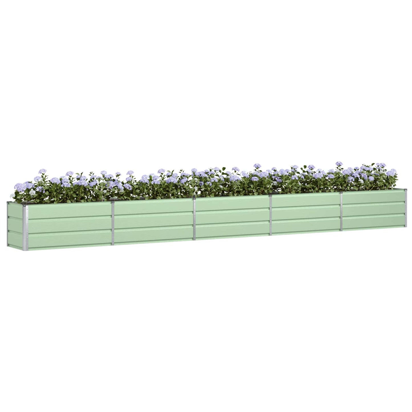 Jardinera vidaxx verde pastel 480 x 50 x 45 cm acero galvanizado
