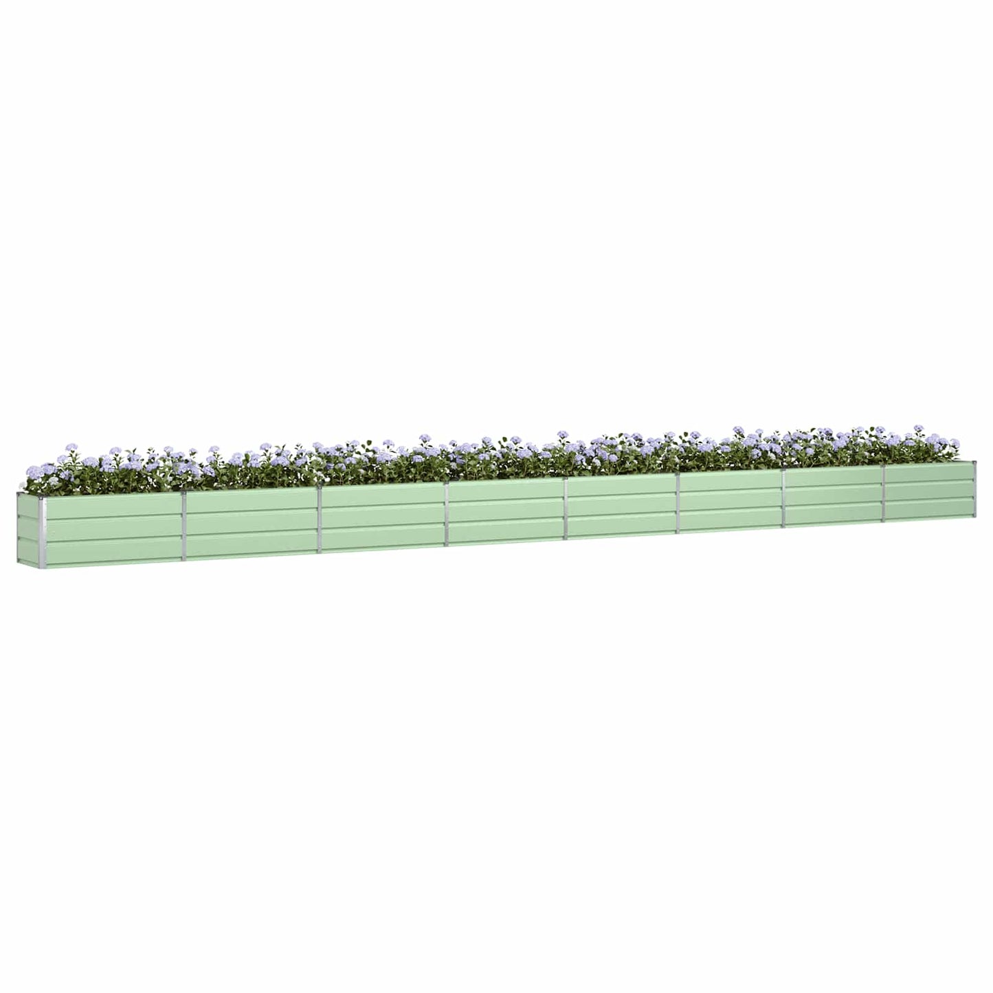 Jardinera vidaxx verde pastel 480 x 50 x 45 cm acero galvanizado