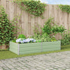 Vidaxx macetero verde pastel 195 x 100 x 45 cm acero galvanizado
