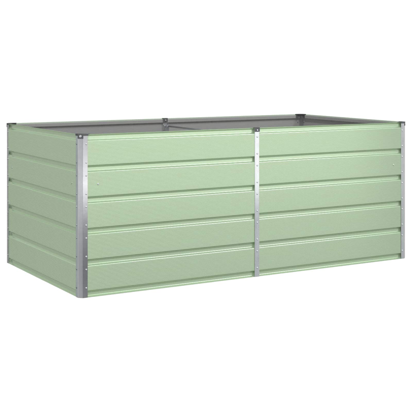 Vidaxx macetero verde pastel 195 x 100 x 45 cm acero galvanizado