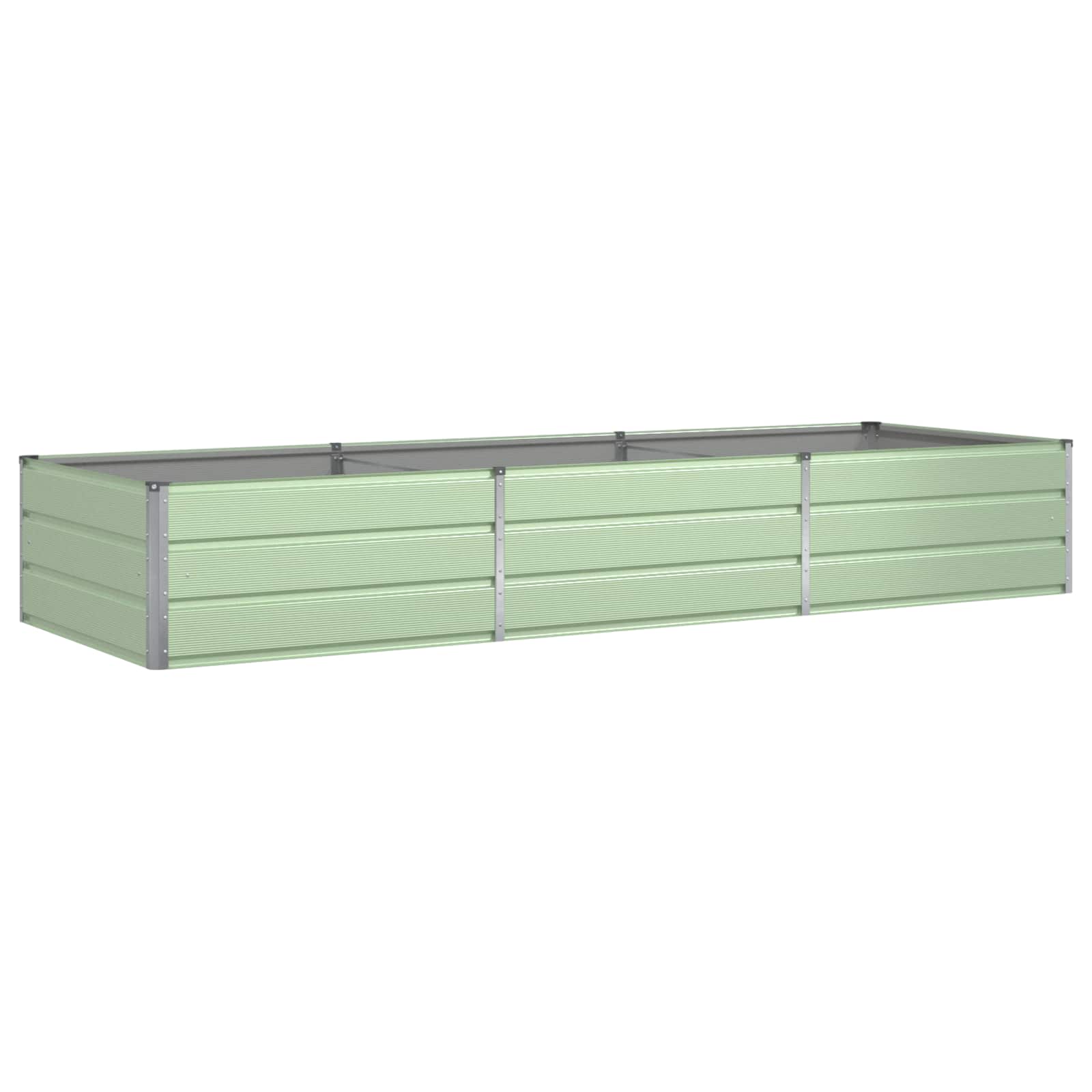 Vidaxx macetero verde pastel 195 x 100 x 45 cm acero galvanizado