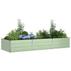 Vidaxx macetero verde pastel 195 x 100 x 45 cm acero galvanizado