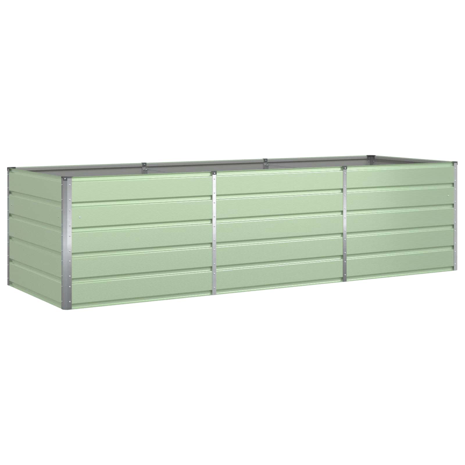 Vidaxx macetero verde pastel 195 x 100 x 45 cm acero galvanizado