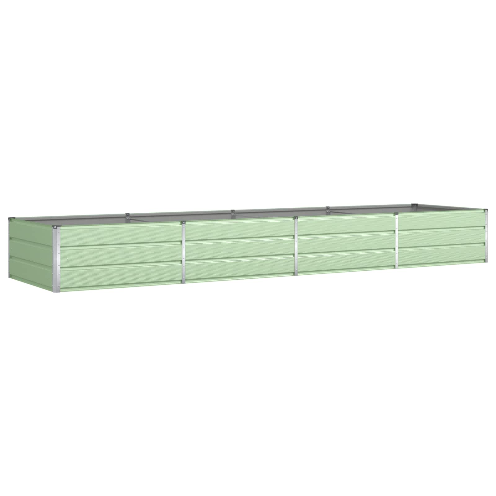 Vidaxx macetero verde pastel 195 x 100 x 45 cm acero galvanizado