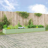 Vidaxx macetero verde pastel 195 x 100 x 45 cm acero galvanizado