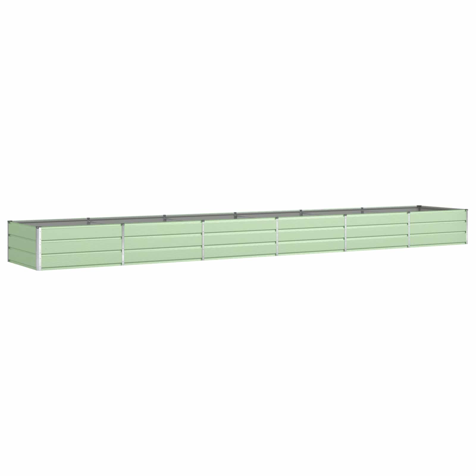 Vidaxx macetero verde pastel 195 x 100 x 45 cm acero galvanizado