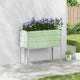 Jardinera vidaxx verde pastel 100 x 45 x 90 cm acero galvanizado