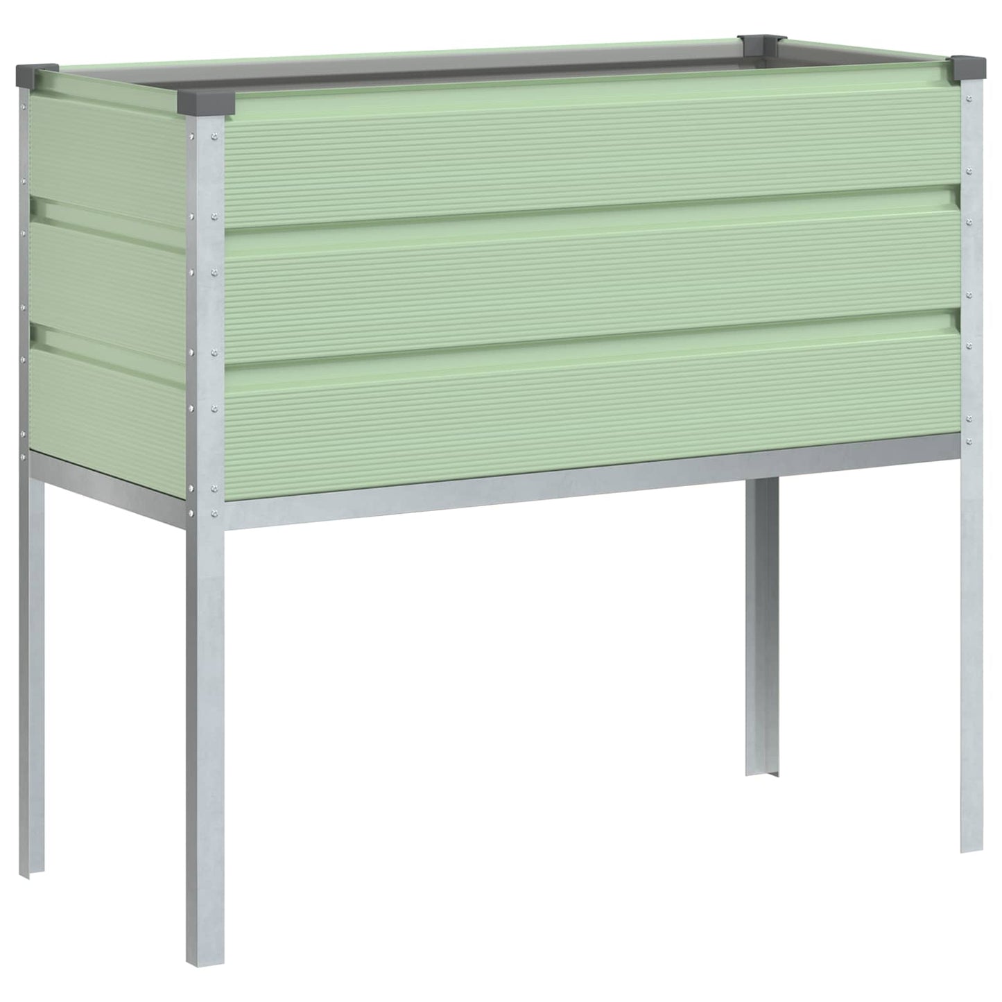 Jardinera vidaxx verde pastel 100 x 45 x 90 cm acero galvanizado