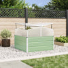 Vidaxx macetero verde pastel 100 x 100 x 77 cm acero galvanizado
