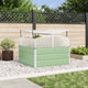Vidaxx macetero verde pastel 100 x 100 x 77 cm acero galvanizado