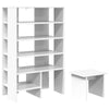VidaXL scarpiera con ripiano con portaoggetti 2 pezzi in MDF bianco