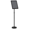 Vidaxl beurs displays zwart 25 x 25 x 125 cm aluminium