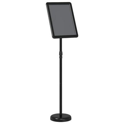 Espositore per fiere Vidaxx nero 25 x 25 x 125 cm in alluminio