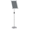 Vidaxl beurs displays zilver 25 x 25 x 125 cm aluminium