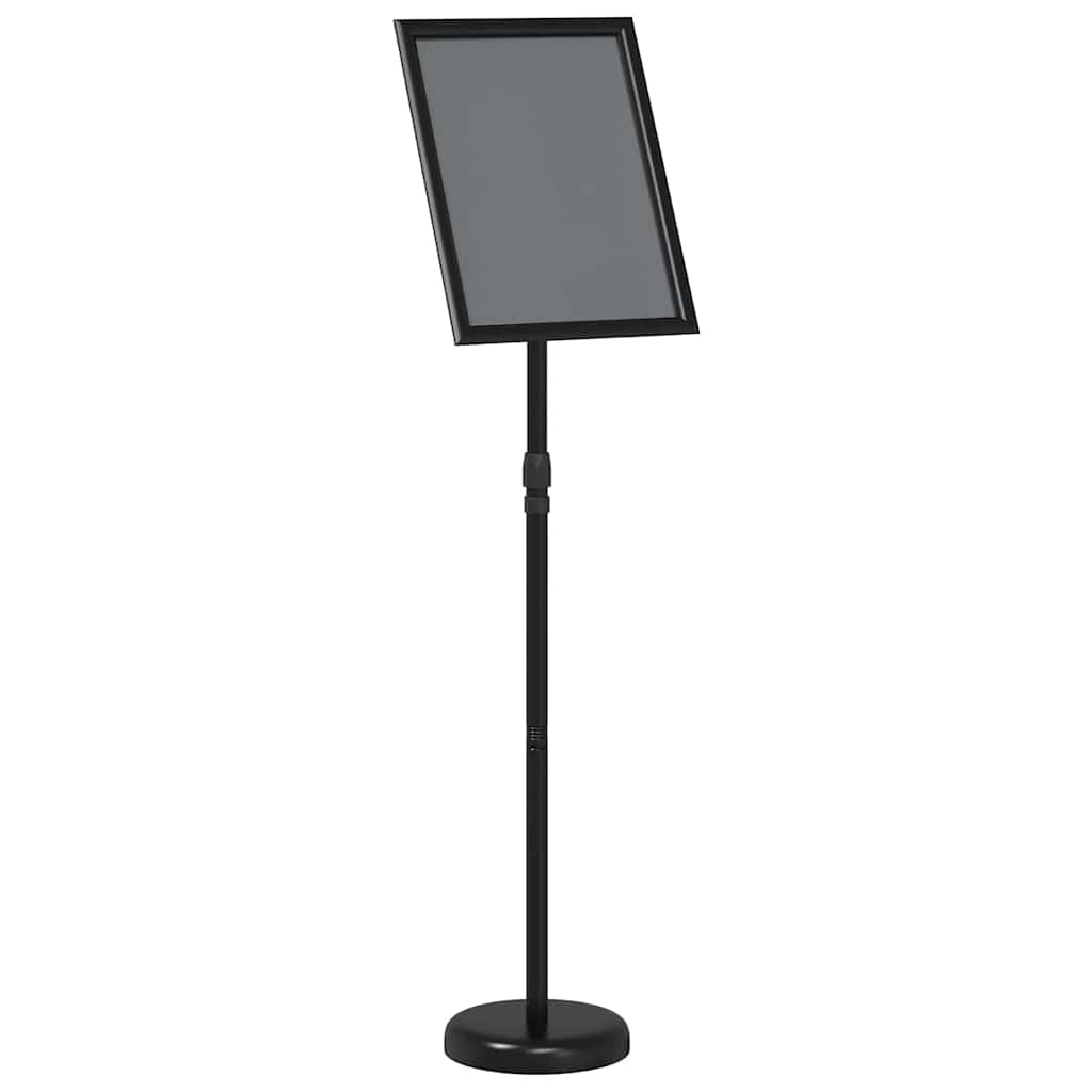 Espositore per fiere Vidaxx nero 25 x 25 x 125 cm in alluminio