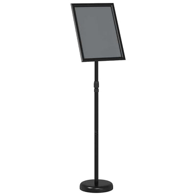 Espositore per fiere Vidaxx nero 25 x 25 x 125 cm in alluminio