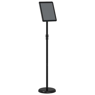 Espositore per fiere Vidaxx nero 25 x 25 x 125 cm in alluminio