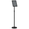 Vidaxl beurs displays zwart 25 x 25 x 125 cm aluminium