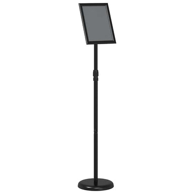 Espositore per fiere Vidaxx nero 25 x 25 x 125 cm in alluminio