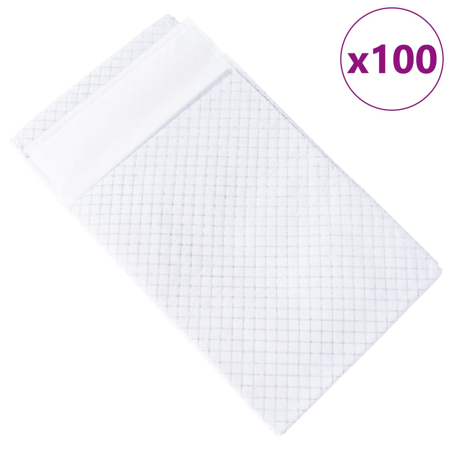 Vidaxxl almohadilla de adiestramiento para mascotas de tela no tejida 100uds 120 x 80 cm