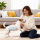 vidaXL servicios desechables para perros macho 30uds blanco xs