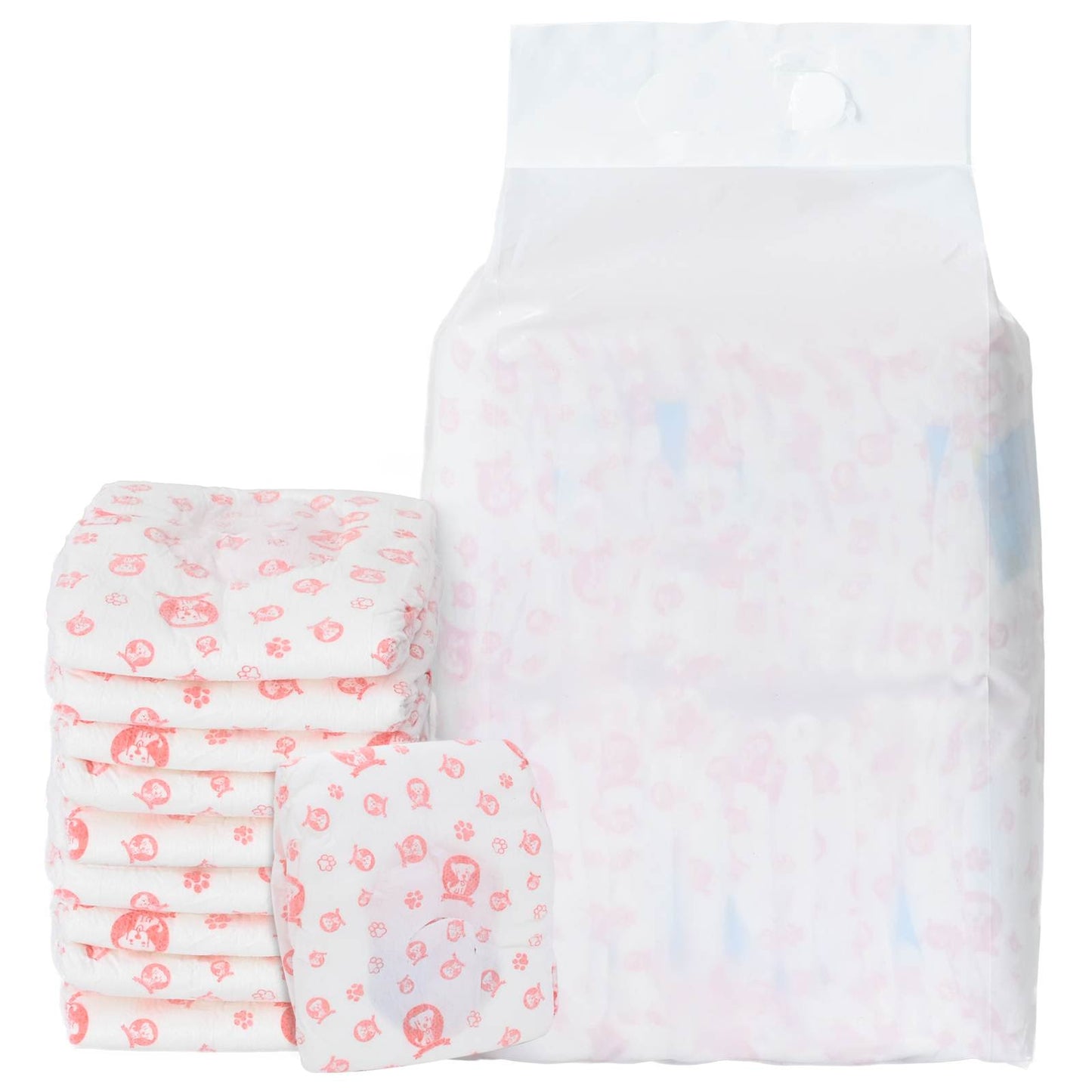vidaXL pañal desechable para perros hembra 30uds blanco s