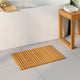 Vidaxx alfombra de baño marrón 60 x 40 cm madera maciza de acacia