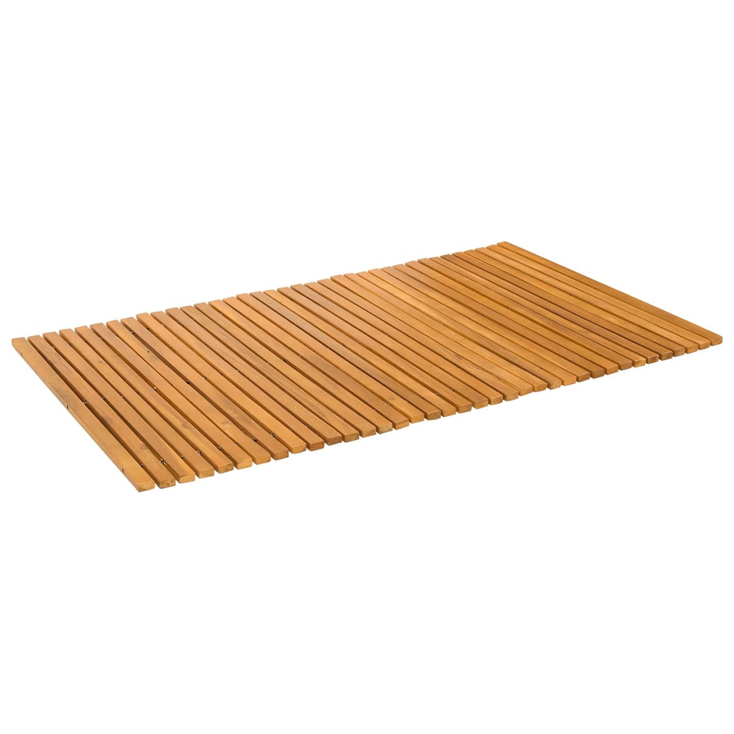 Vidaxx alfombra de baño marrón 100 x 60 cm madera maciza de acacia