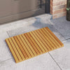 Vidaxl badmat effen bruin 60 x 40 cm hout