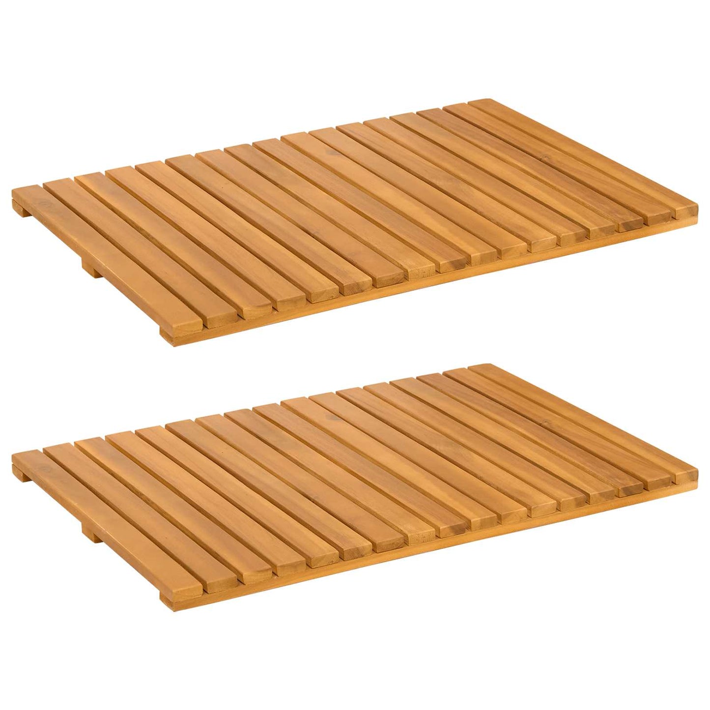 Vidaxxl alfombra de baño liso marrón 60 x 40 cm madera