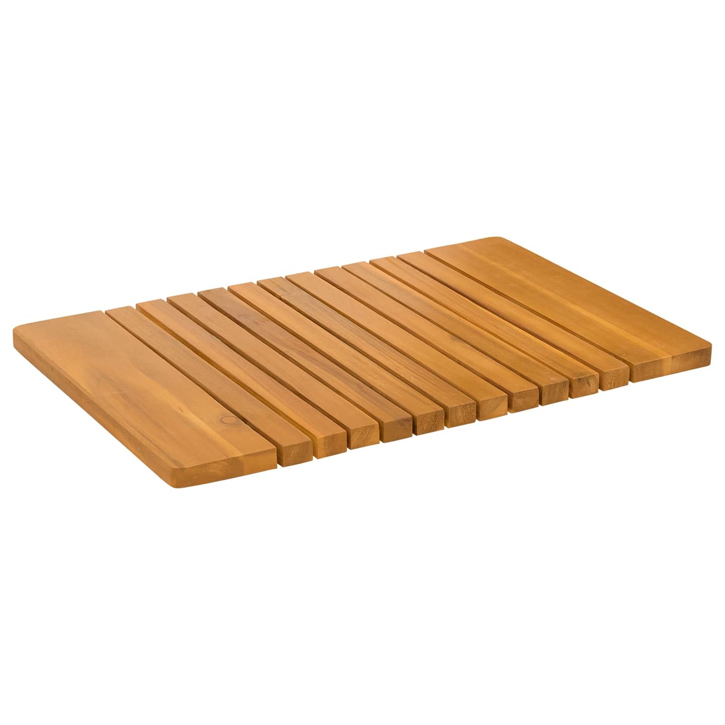 Vidaxxl alfombra de baño liso marrón 59 x 40 cm madera