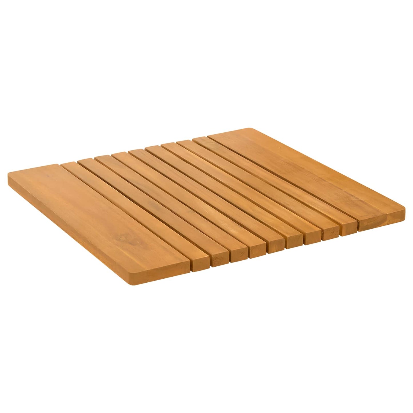 Vidaxxl alfombra de baño liso marrón 59 x 40 cm madera