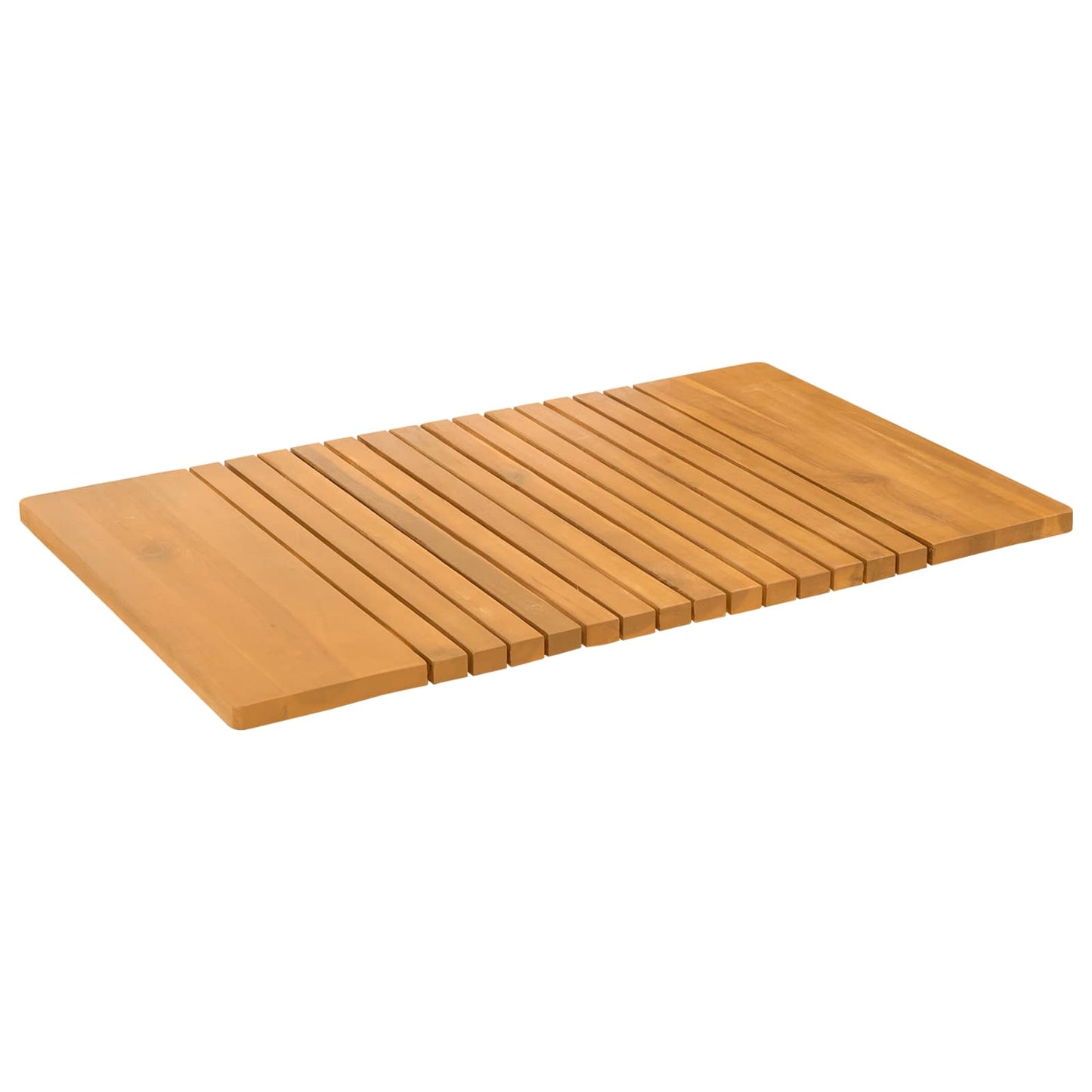 Vidaxxl alfombra de baño liso marrón 59 x 40 cm madera