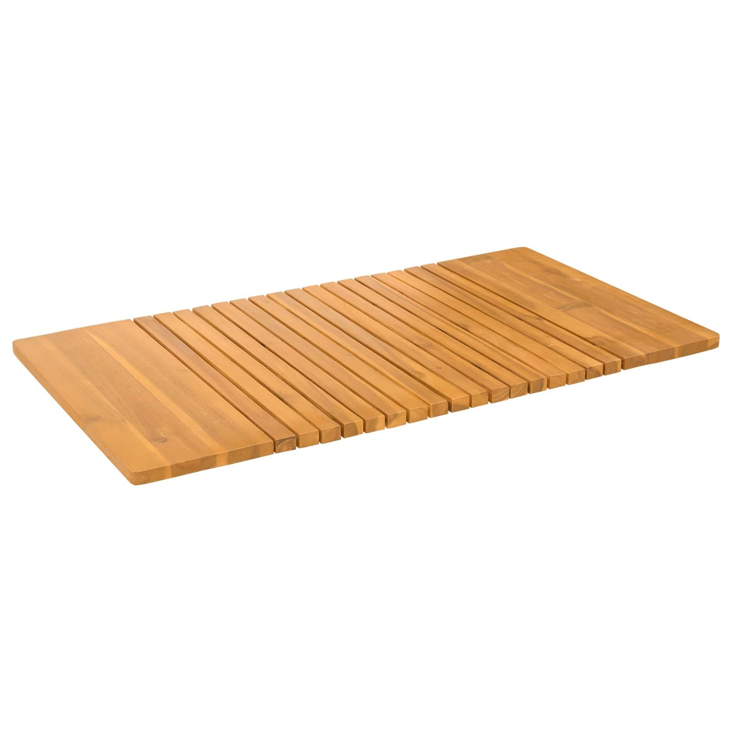 Vidaxxl alfombra de baño liso marrón 100 x 55 cm madera